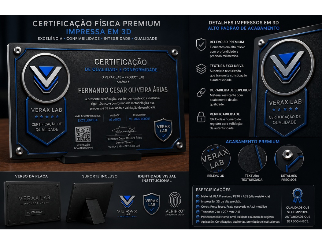 Detalhes da certificação física